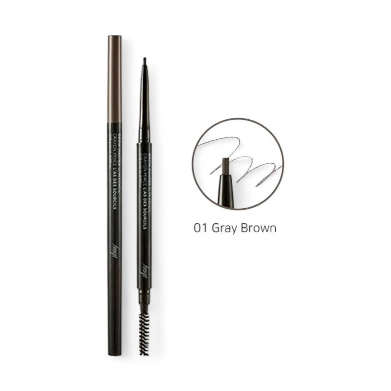 THE FACE SHOP fmgt Brow Master Slim Pencil - 4 Colors #01 Gray Brown