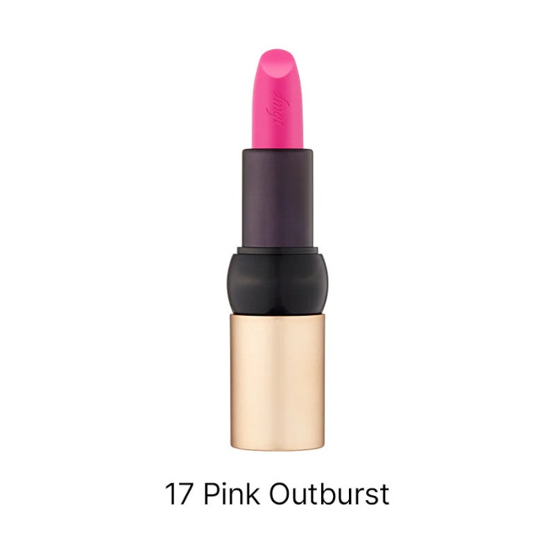 THE FACE SHOP fmgt New Bold Sheer Glow Lipstick - 19 Colors #17 Pink Outburst