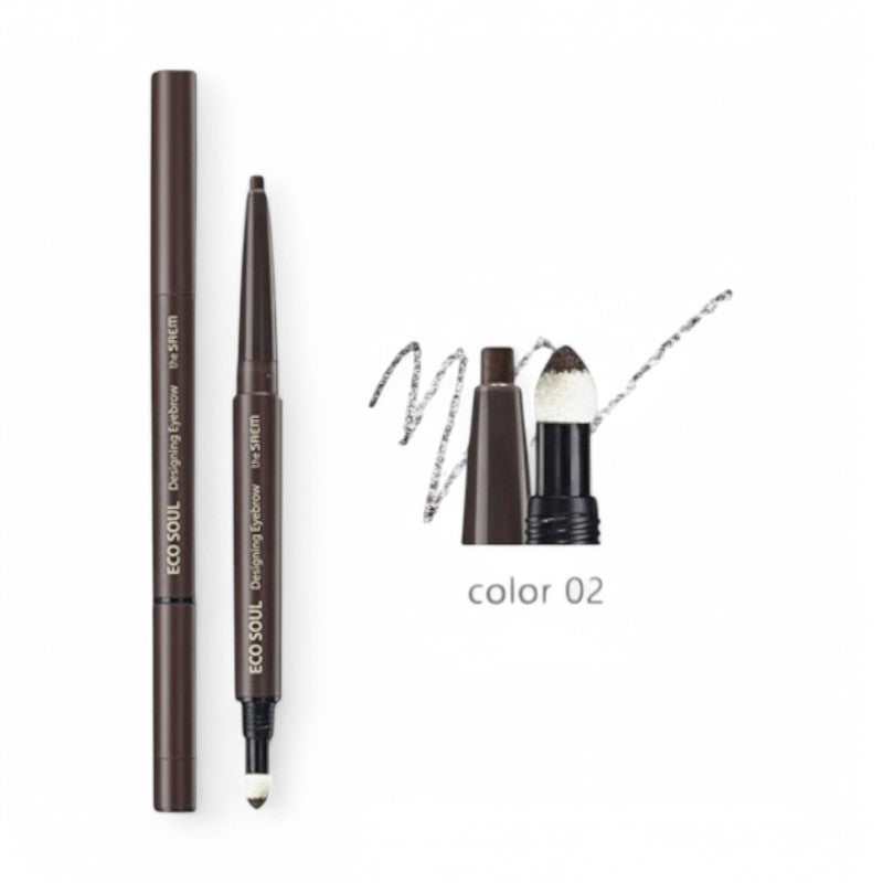 The Saem Eco Soul Designing Eyebrow (3 Colors) #02 Dark Brown