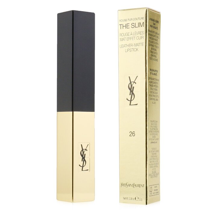 Yves Saint Laurent Rouge Pur Couture The Slim Leather Matte Lipstick - # 26 Rouge Mirage 945937 2.2g/0.08oz