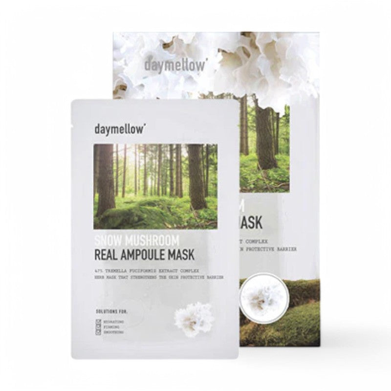 daymellow Real Ampoule Mask Set - 2 Types #02 Snow Mushroom 27ml x 5 pcs