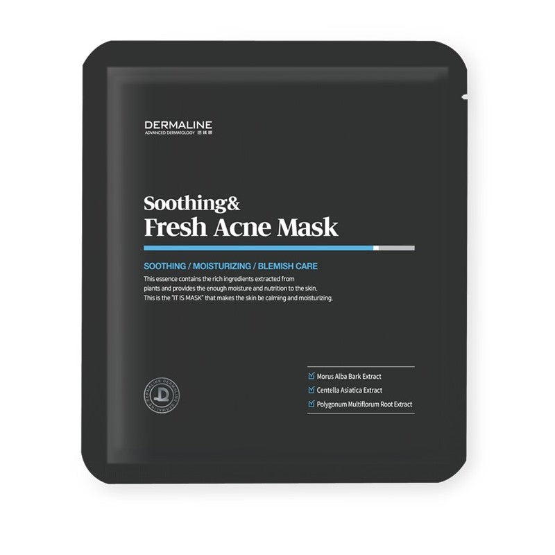 Dermaline SOOTHING & FRESH ACNE MASK 32g x 10pcs