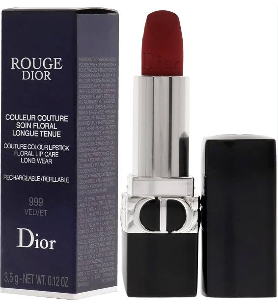 Christian Dior Rouge Dior Couture Colour Refillable Lipstick - # 999 (Velvet) C017500999 / 527118 3.5g/0.12oz