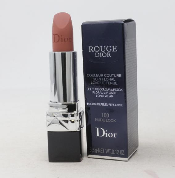 Christian Dior Rouge Dior Couture Colour Refillable Lipstick - # 100 Nude Look (Matte) C017400100 / 535014 3.5g/0.12oz