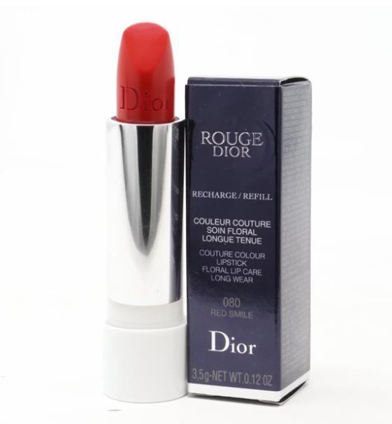 Christian Dior Rouge Dior Couture Colour Refillable Lipstick Refill - # 080 Red Smile (Satin) C317200080 / 535083 3.5g/0.12oz