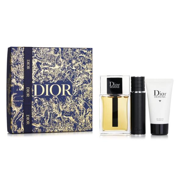 Christian Dior Dior Homme Set: Eau De Toilette Spray 100ml + Shower Gel 50ml + Eau De Toilette Travel Spray 10ml C400100348 / 636926 3pcs