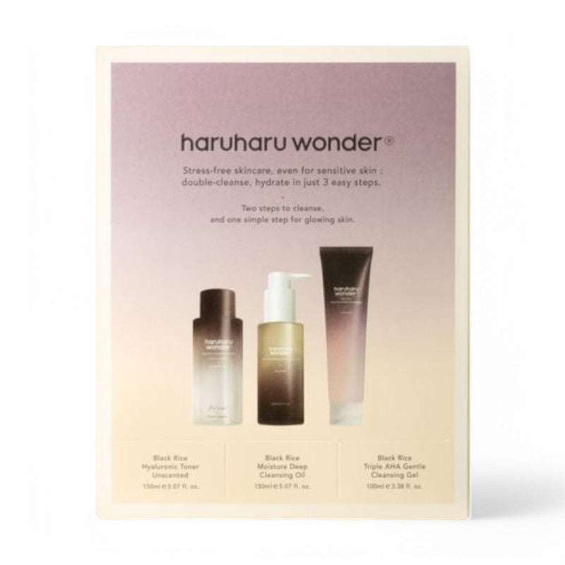 haruharu wonder Cleanse and Glow Set 3 pcs