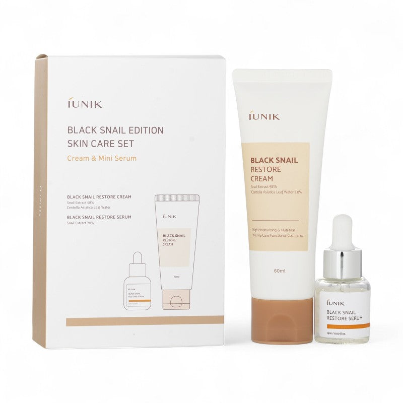 iUNIK Black Snail Restore Edition Set Renewed - 2 pcs