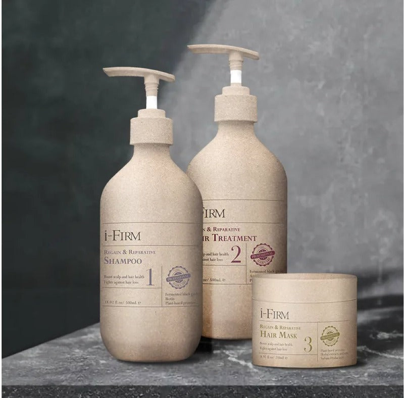 i-FIRM Regain & Reparative Hair Set (Shampoo, Hair Treatment, Hair Mask)