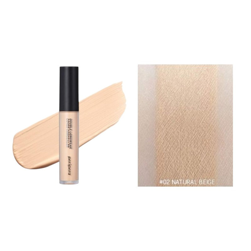 peripera Double Longwear Cover Concealer - 5 Colors #02 Natural Beige