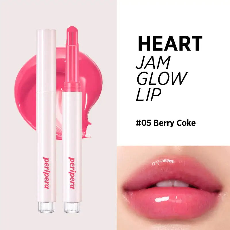 peripera Heart Jam Glow Lip - 6 Colors #05 Berry Coke