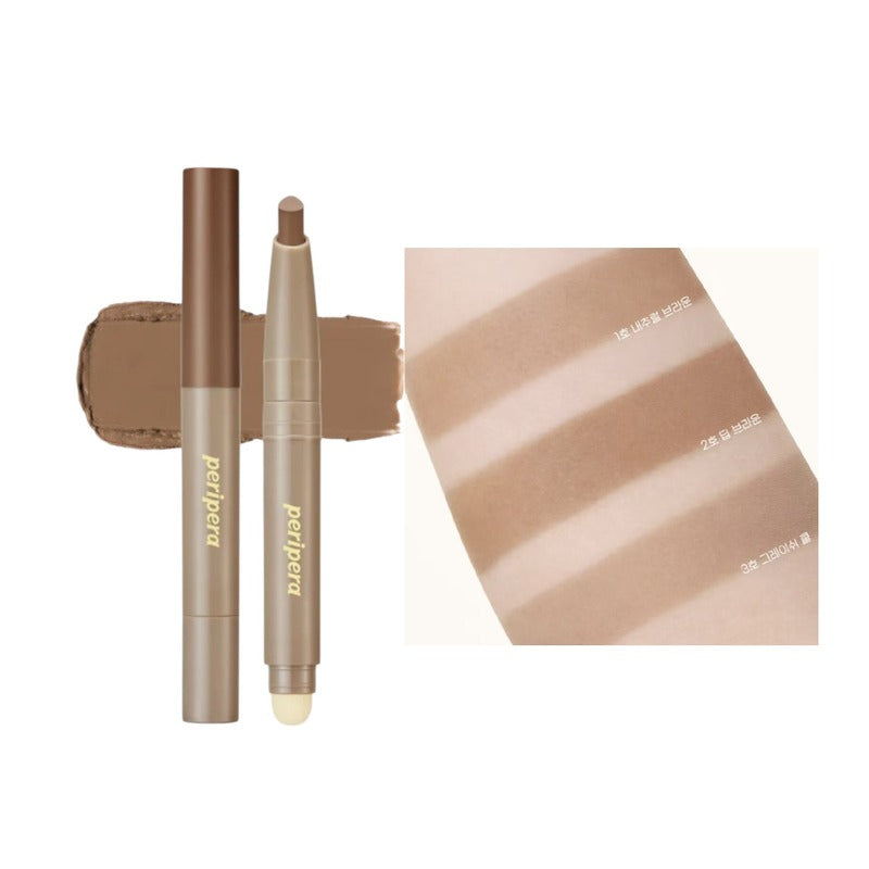 peripera V Shading Blending Stick - 3 Colors #02 Deep Brown