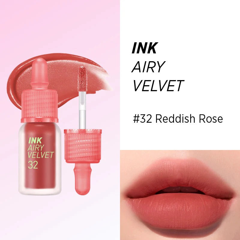 peripera Ink Airy Velvet AD - 35 Colors #32 Reddish Rose