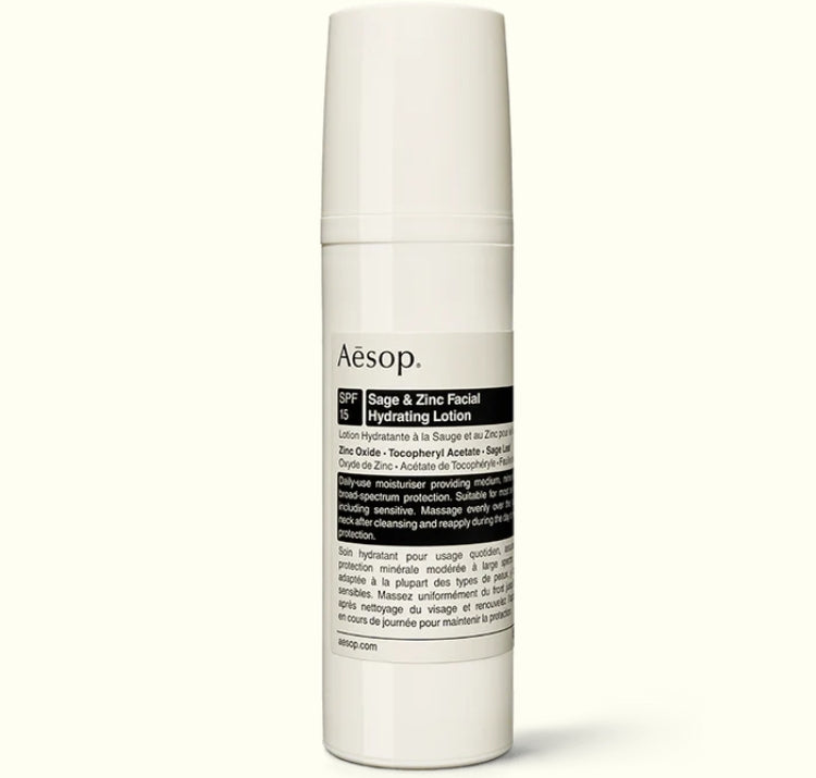 Aesop Sage & Zinc Facial Hydrating Lotion SPF15 50ML