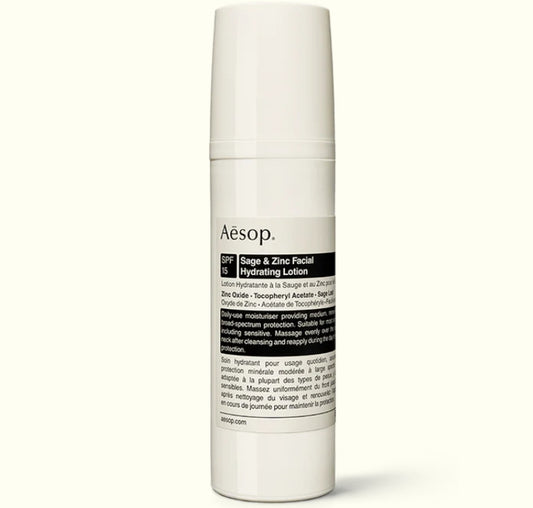 Aesop Sage & Zinc Facial Hydrating Lotion SPF15 50ML