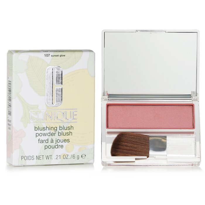 Clinique Blushing Blush Powder Blush-#107 Sunset Glow 6FLK-07 6g