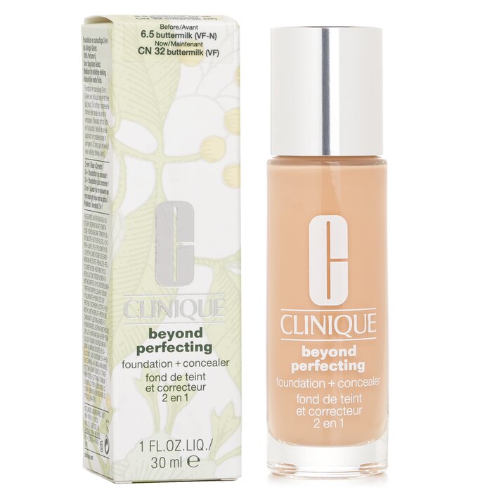Clinique Beyond Perfecting Foundation&Concealer-#6.5 Buttermilk 30ml