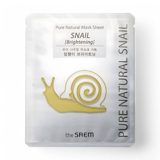 The Saem Pure Natural Mask Sheet 3 Types Snail Brightening 1pc