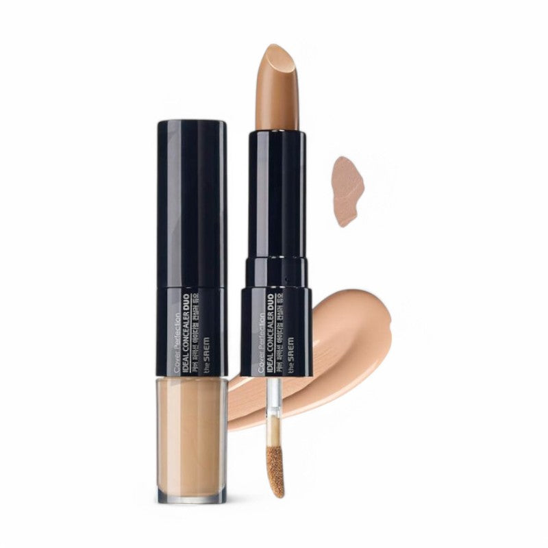 The Saem Cover Perfection Ideal Concealer Duo 3 Colors #02 Rich Beige