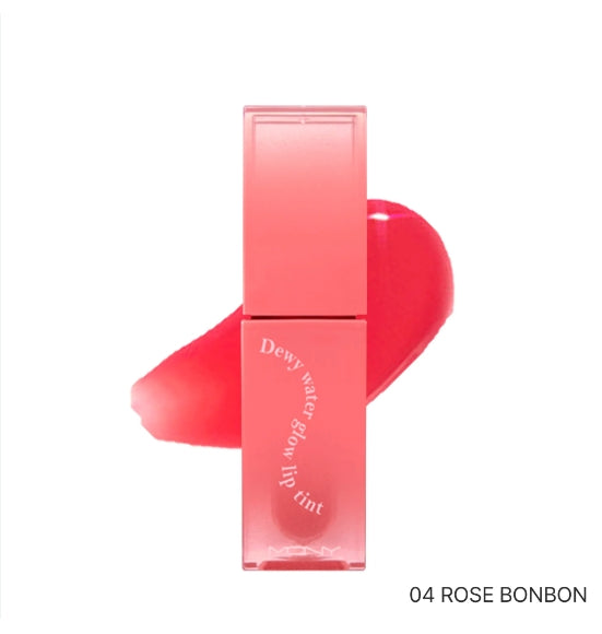 MACQUEEN Dewy Water Glow Lip Tint - 5 Colors #04 Rose Bonbon