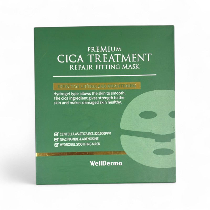 WellDerma Premium Cica Treatment Repair Fitting Mask Set 25g x4 pcs