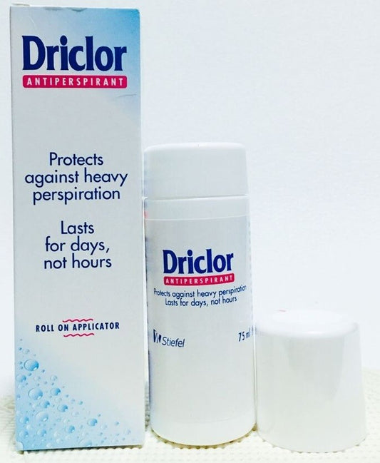 Driclor Antiperspirant Roll Protects against heavy perspiration 75ml