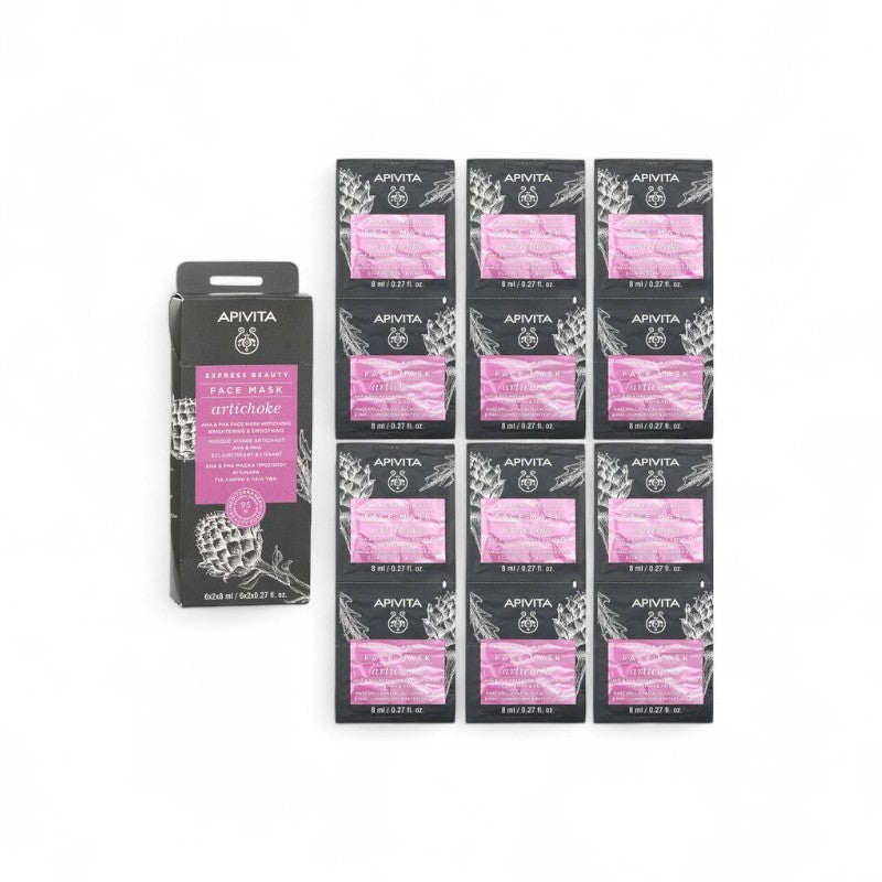 Apivita Express Beauty Face Mask With Artichoke AHA&PHA-Brightening&Smoothing