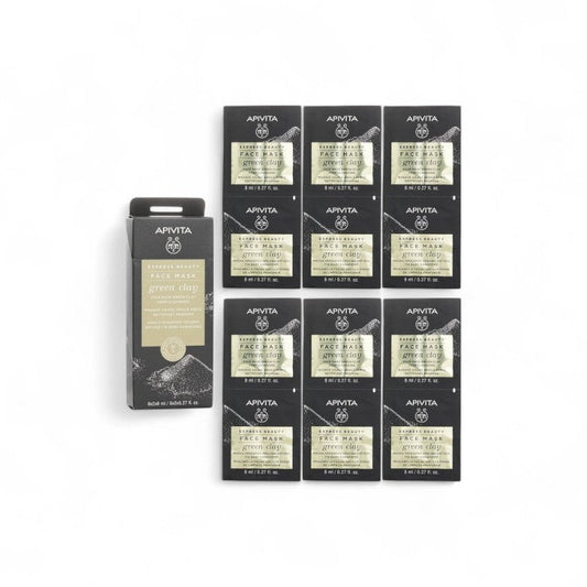 Apivita Express Beauty Face Mask with Green Clay(Deep Cleansing)05838 6x(2x8ml)