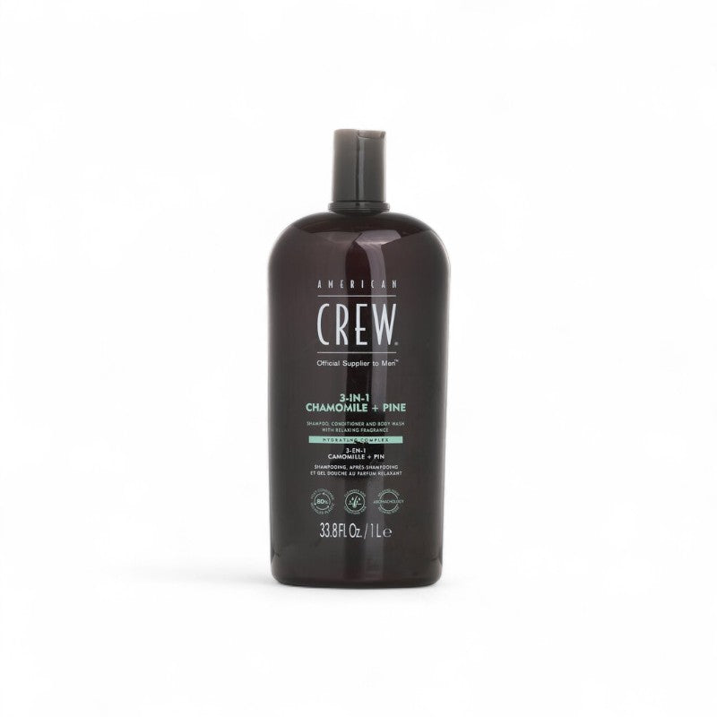American Crew 3-in-1 Chamomile+Pine Shampoo Conditioner And Body Wash 003282