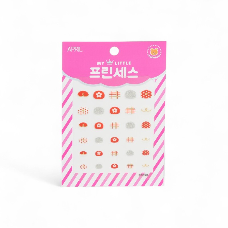 April Korea Princess Kids Nail Sticker-#P009K 041237 1pack