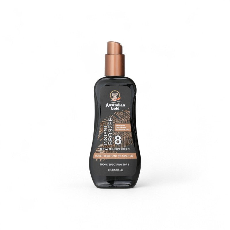 Australian Gold Spray Gel Sunscreen SPF 8 with Instant Bronzer 33069/A70888