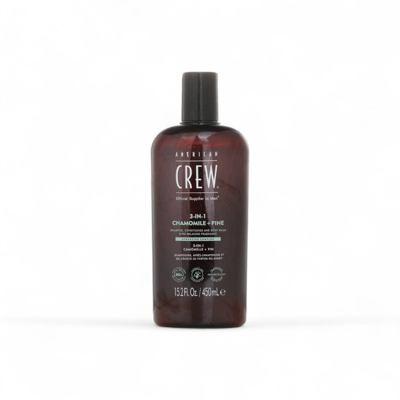 American Crew 3-in-1 Chamomile+Pine Shampoo Conditioner And Body Wash 003329