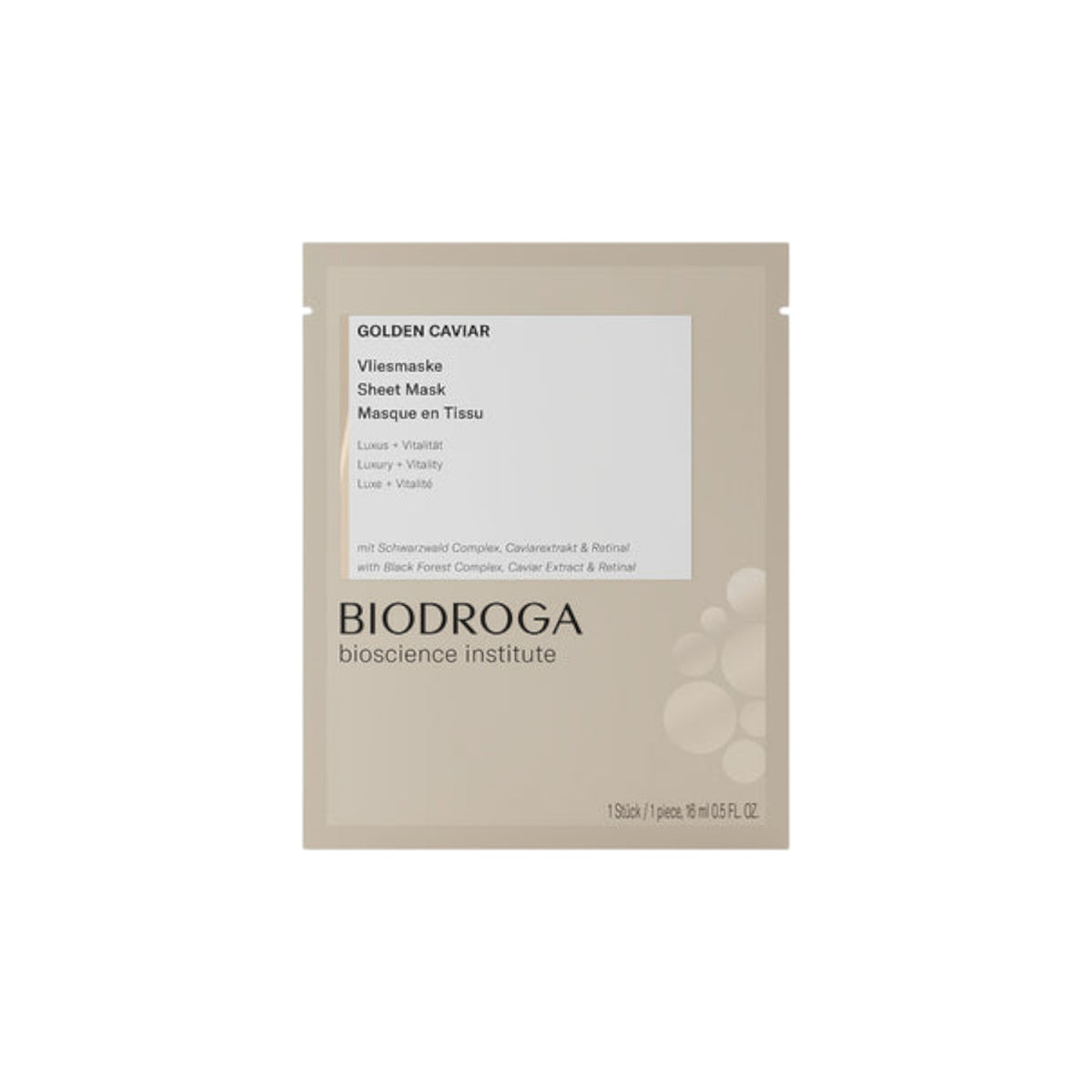 Biodroga Golden Caviar Sheet Mask 16ml