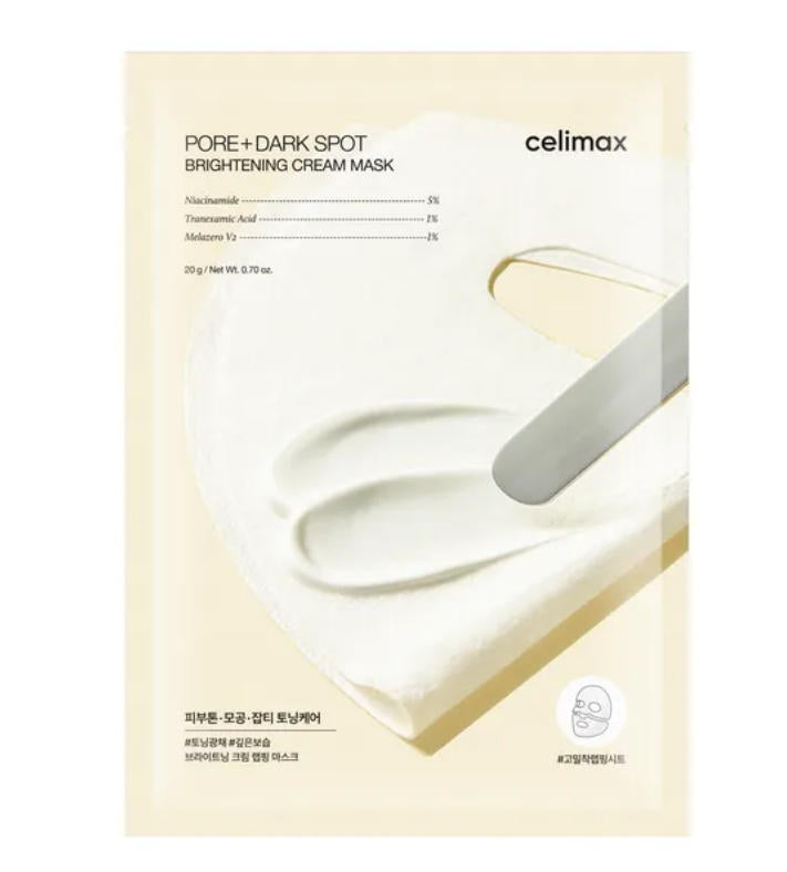 (5pcs) Celimax Pore+ Dark Spot Brightening Cream Mask 20g