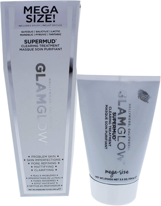 Glamglow Supermud Clearing Treatment 50g Deep Cleansing Pore Mask 100g