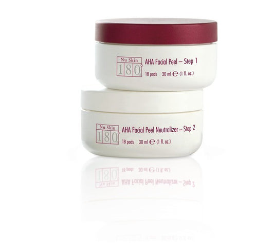 Nu Skin Nuskin 180 AHA Facial Peel + Neutralizer 18 pads 25ml