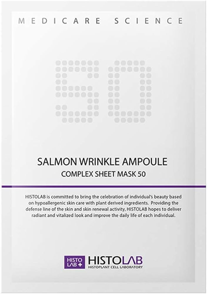 Korea Histolab Salmon wrinkle ampoule complex sheet mask 50 30g x 5pcs