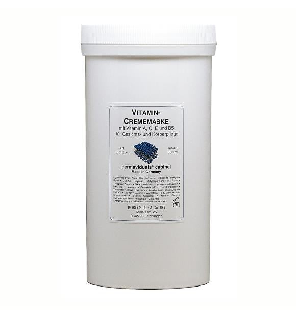 dermaviduals Vitamin Cream Mask 500ml (Salon Size)