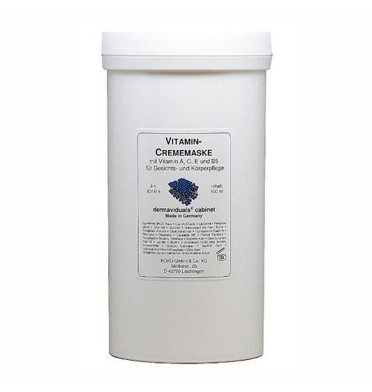 dermaviduals Vitamin Cream Mask 500ml (Salon Size)