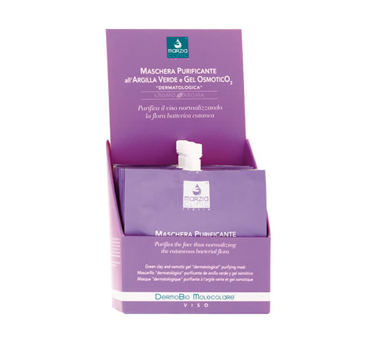 Marzia Clinic Green Clay and Osmotic Gel Dermatological Purifying Mask x10