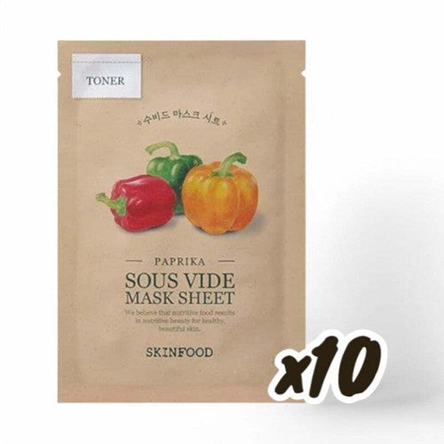 SKINFOOD Sous Vide Mask Set-10 Types Paprika 22g x 10 pcs
