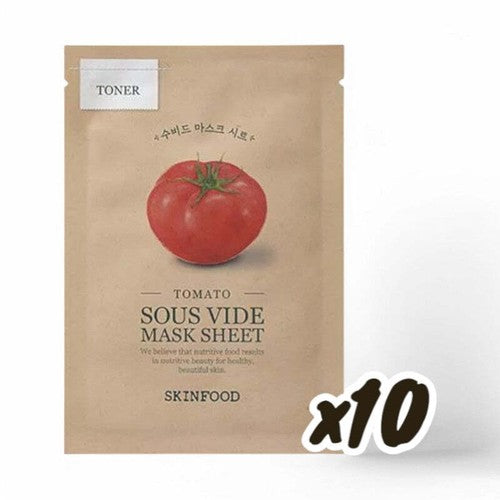 SKINFOOD Sous Vide Mask Set-10 Types Tomato 22g x 10 pcs