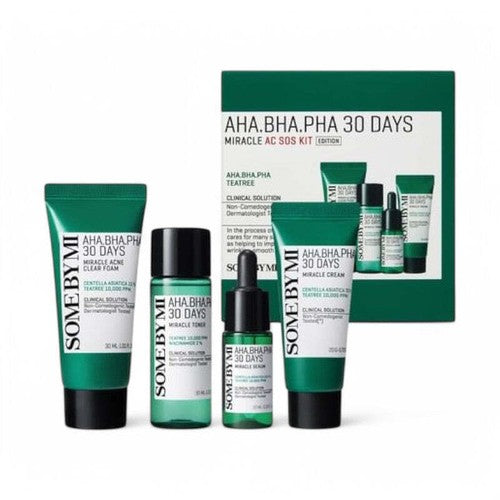 BHA SOME BY MI AHA PHA 30 Days Miracle AC SOS Kit 2024 Version-4 pcs