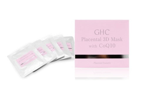 Japan JBP GHC Placental 3D Mask with CoQ10 Box of 5pcs (Pink Box)