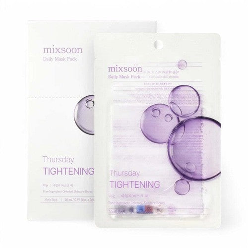 Mixsoon Daily Mask Pack 10 Sheets Set-7 Types Thursday Tightening