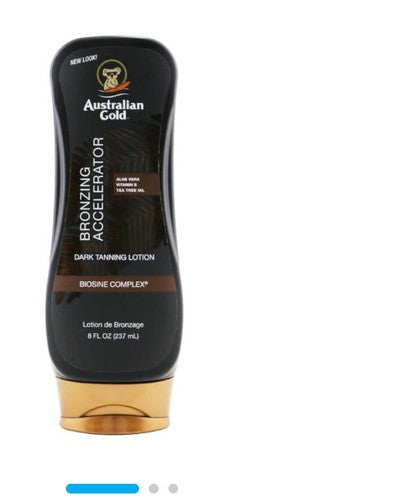 Australian Gold Dark Tanning Accelerator Lotion With Bronzers 237ml/8oz