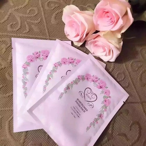 10pcs x Japan Mage Rose Flower Facial Pack Mask 20g