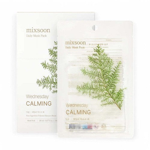 Mixsoon Daily Mask Pack 10 Sheets Set-7 Types Wednesday Calming