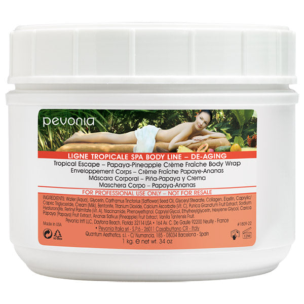 Pevonia Crème Fraiche Wrap with Papaya-Pineapple 1kg