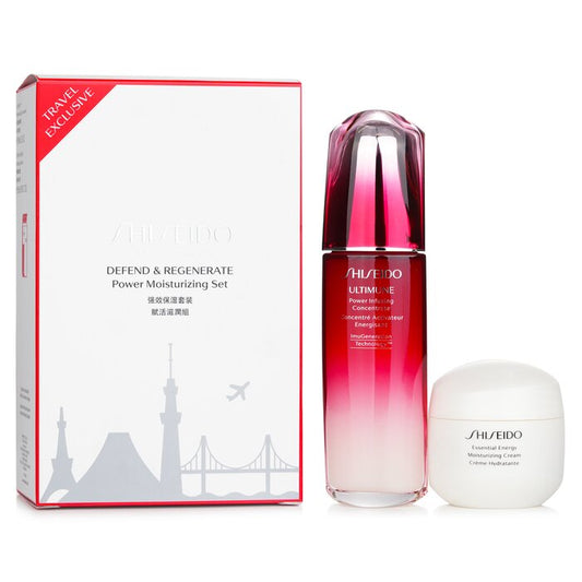Shiseido
Defend & Regenerate Power Moisturizing Set: Ultimune Power Infusing Concentrate N 100Ml + Essential Energy Moisturizing Cream 50 Ml